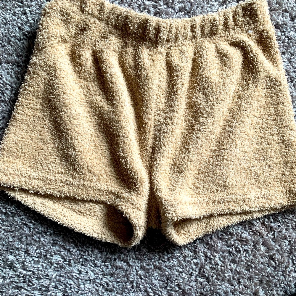 Fuzzy pair of shorts